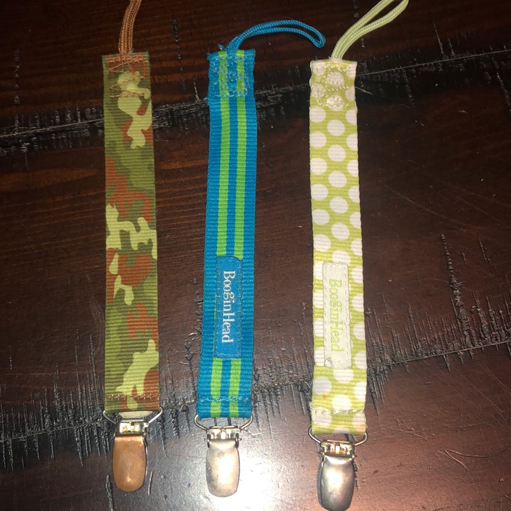 Boogin Head pacifier clips
